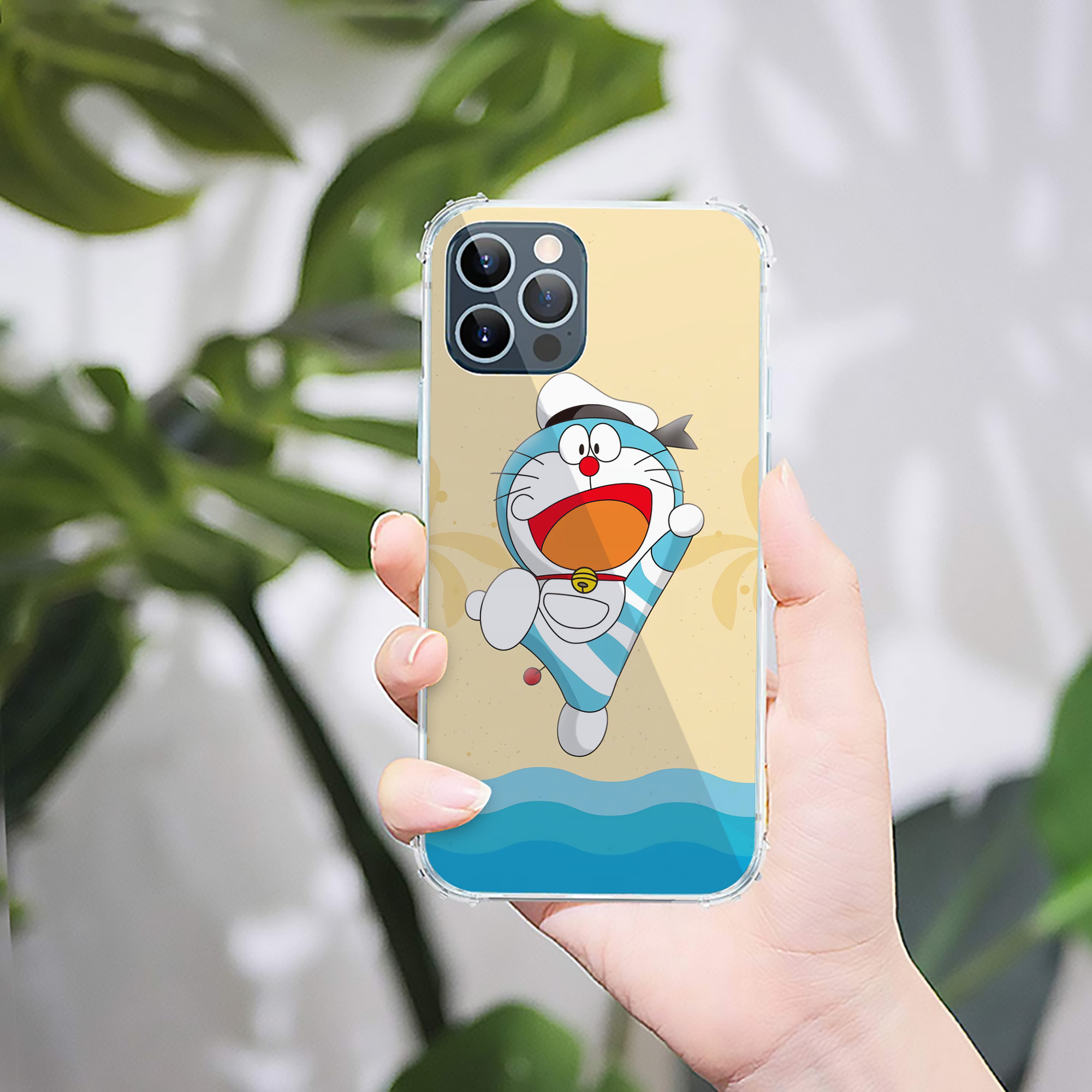 （画像用） ドラえもん Doraemon 【iPhone 12シリーズ対応】透明スマホケース（クリアソフトケース）